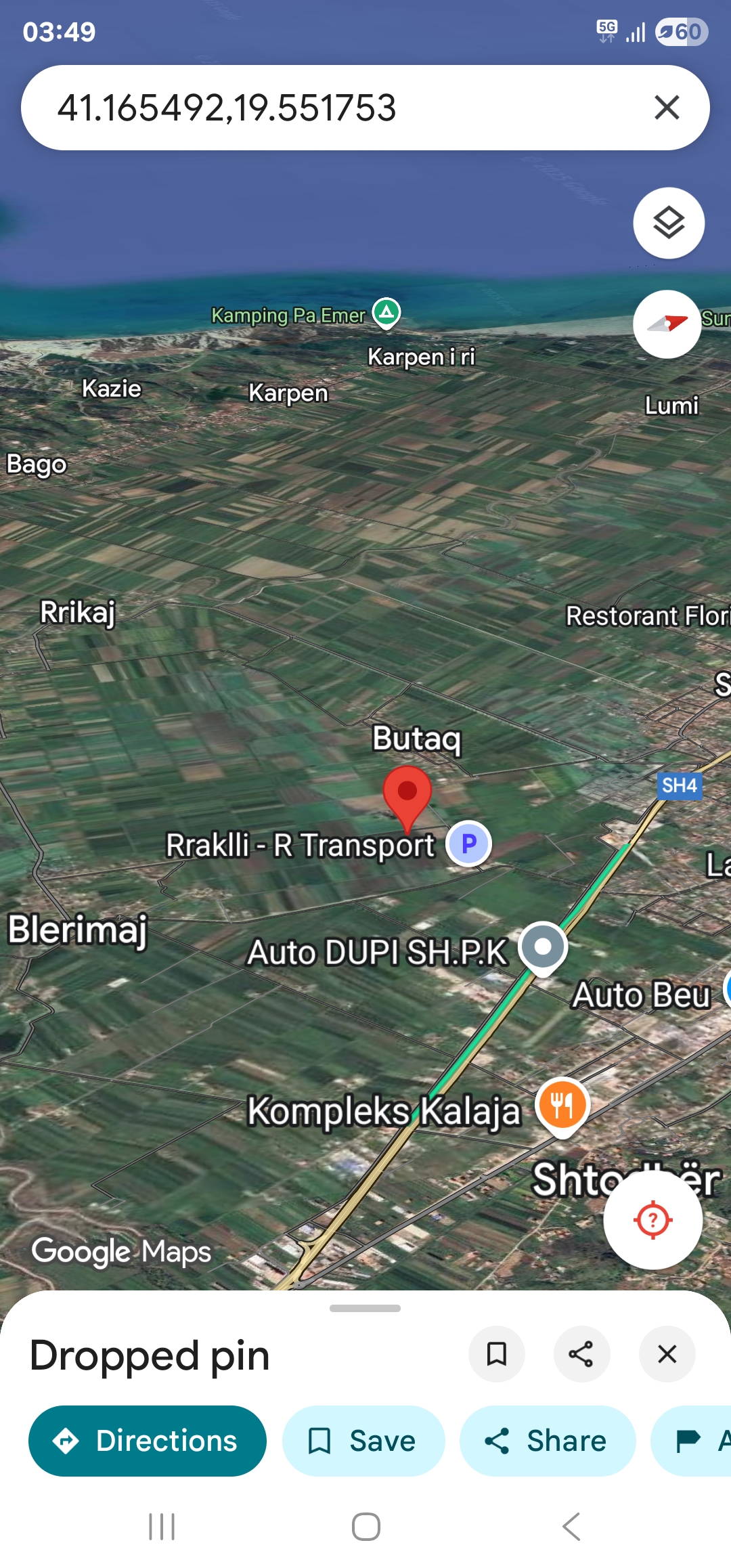 Okazion shitet prona 4000m2 Adresa Kavaje