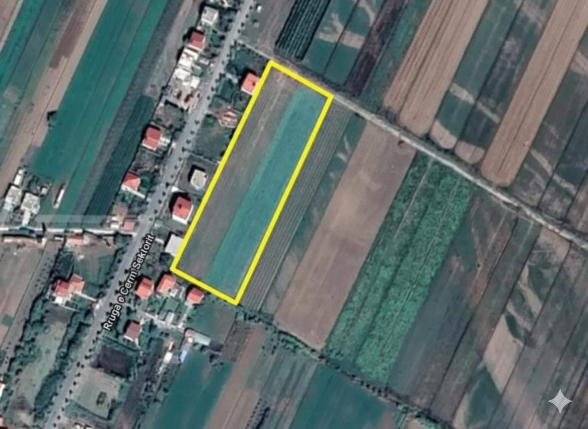 Terren 2.459 m² në Lushnje – Divjakë | I banueshëm & gati për investim – 165.000 €